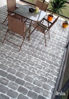 Come dipingere pavimenti in mattoni o cemento