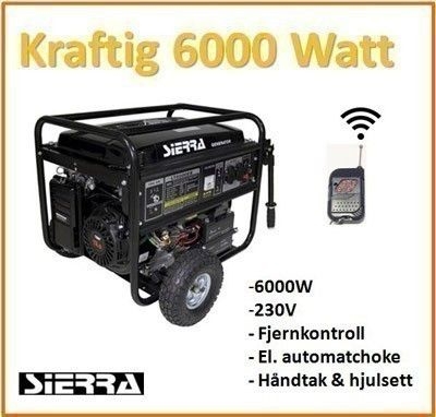 Hva vil en 6000 watt generator?