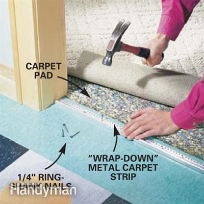 Cómo instalar una alfombra encolada sobre concreto