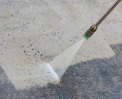 Como selar o concreto após lavagem sob pressão
