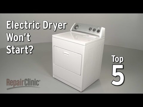 Whirlpool Dryers için Sorun Giderme