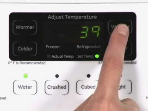 Kako prilagoditi temperaturo na hladilniku profila GE Arctica