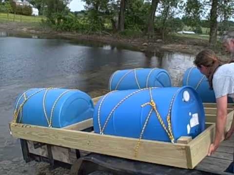 Come costruire bacini galleggianti con botti
