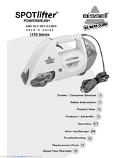 Instrucciones para el levantador de puntos Bissell