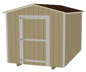 Los planes y materiales para construir un cobertizo de almacenamiento de 12 x 12