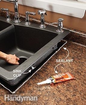 Come rendere più piccolo un ritaglio del lavello della cucina