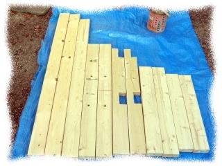木材をコンクリートブロックに固定する方法