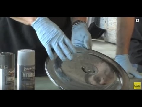 كيفية إزالة رذاذ الطلاء من المعدن
