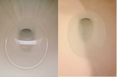 Azijn en zuiveringszout gebruiken om een ​​toilet natuurlijk schoon te maken