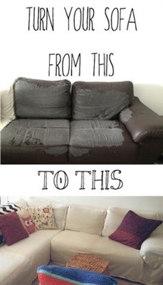 Como Reupholster um sofá secional