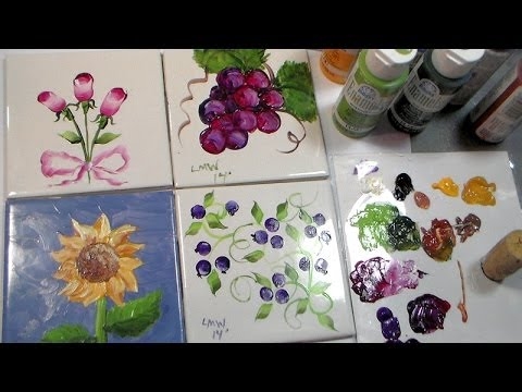 Как да покажете боядисани керамични плочки
