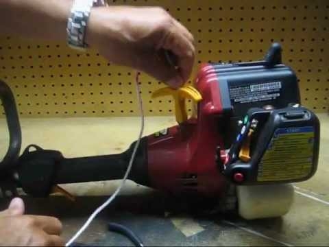 Como substituir o cabo de tração em um aparador Troy Bilt