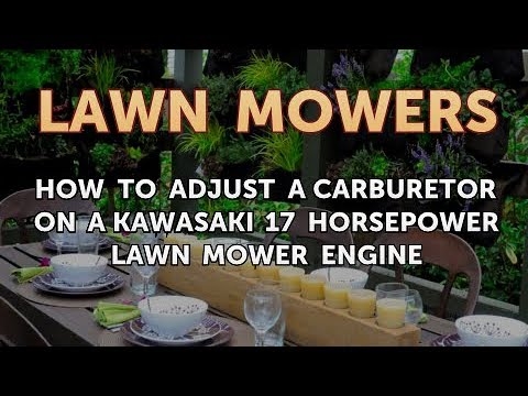 Ako nastaviť karburátor na kosačke na trávu Motor Kawasaki 17