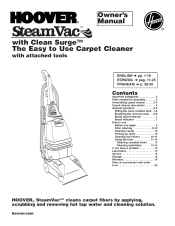 Instrucciones de funcionamiento para el Hoover Steamvac Spinscrub