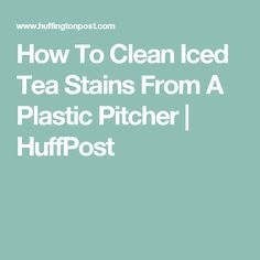 Cómo quitar las manchas de té de las tazas de plástico