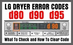 „LG Dryer“ klaidų kodai
