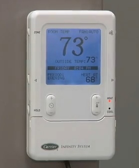 Istruzioni per l'installazione del termostato Infinity Carrier