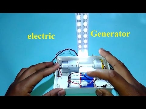 Generátor építése villamos motor használatával