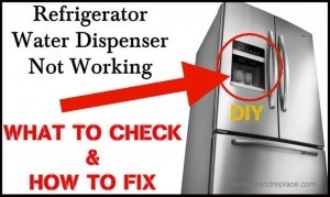 冷蔵庫のウォーターディスペンサーの漏れが止まらない