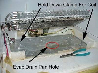 Как да премахнете резервоара за източване от хладилник на GE профил