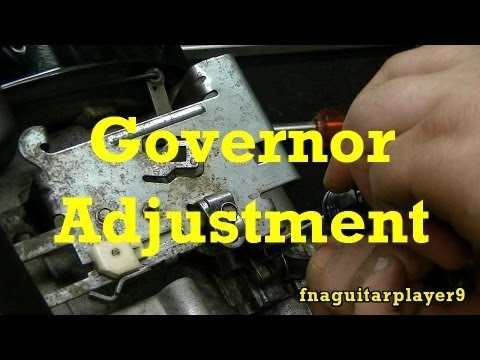 Hoe de gouverneur op een Onan Engine aan te passen