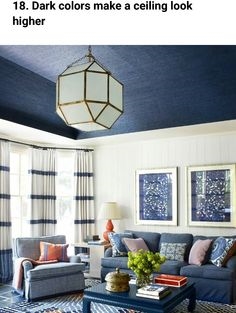 Katere barve naredijo nizek strop boljši?