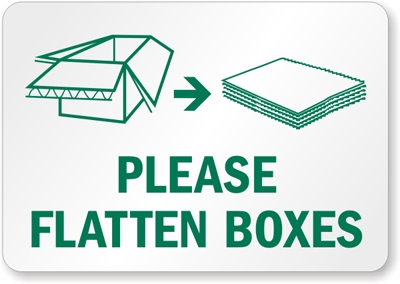 Hoe een kartonnen doos af te breken