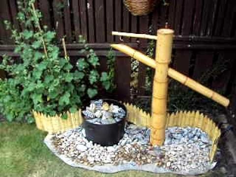 Slik bygger du en japansk fontene fra Shishi Odoshi