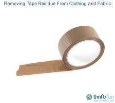 Cómo quitar el residuo de cinta adhesiva de la tela