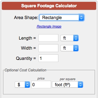 Как рассчитать площадь в квадратных ярдах