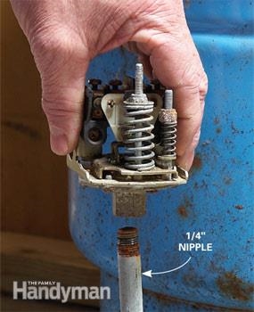 Cómo reemplazar un interruptor de presión de pozo de agua