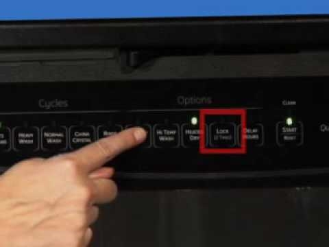 Устранение неполадок в посудомоечной машине KitchenAid с мигающей лампочкой на кнопке блокировки