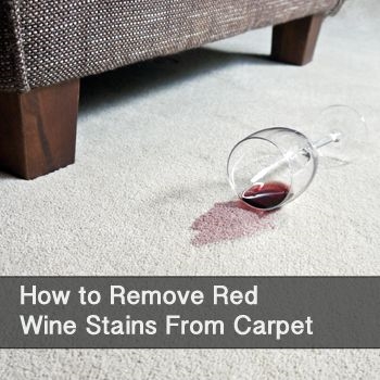 Как да премахнете петна от червено вино от килим
