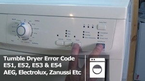 Código de error de la lavadora Frigidaire E70