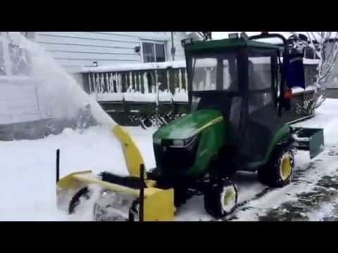 Kako namestiti snežni puhalnik John Deere