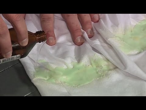 Как отменить пожелтение от перекиси водорода на одежде
