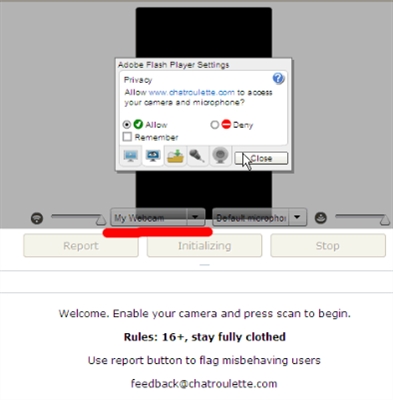 Hur man ändrar webbkamerainställningar på Chatroulette