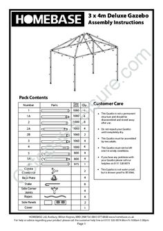 Instructies voor montage van Greatland Outdoors Sun Shelter Canopy