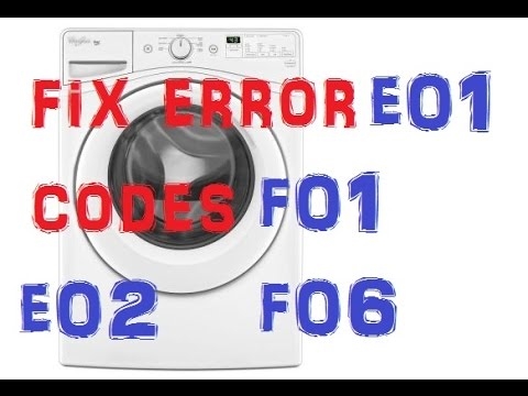 Whirlpool DuetでF06を修正する方法