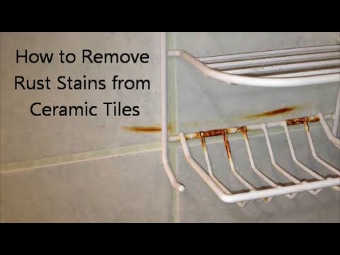 Ako odstrániť hrdzavé škvrny z keramickej dlaždice