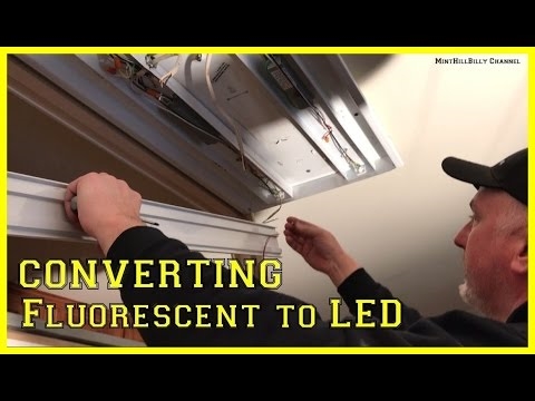 Sådan konverteres fluorescerende til LED