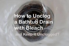 Çamaşır suyu ile bir drenaj unclog nasıl