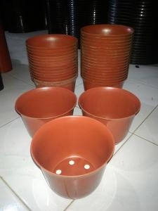 Pot Bunga Keramik Pembersihan Warna &