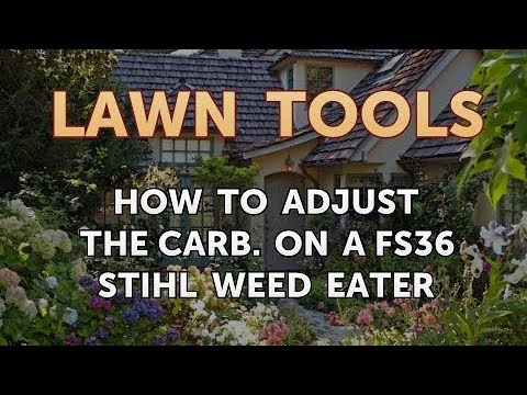 Cara Menyesuaikan Karbohidrat. pada FS36 Stihl Weed Eater
