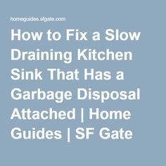 排水の遅いキッチンシンクを修正する方法