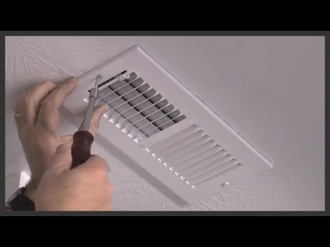 Come installare un registro di calore in un controsoffitto