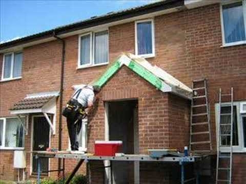 كيفية بناء الطوب والشرفة ملموسة