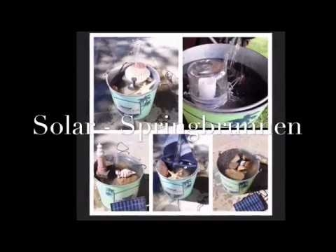 So bauen Sie einen solarbetriebenen Springbrunnen