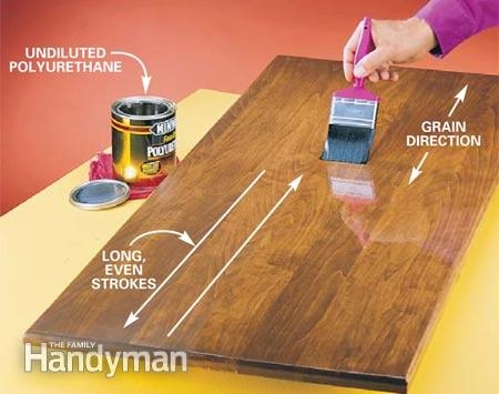 Ar galite nudažyti medieną po to, kai buvo pritaikytas poliuretanas?