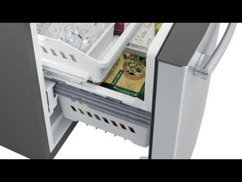 Retrait du tiroir congélateur inférieur d'un réfrigérateur Maytag